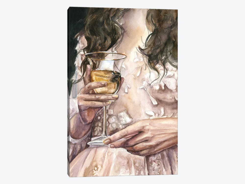 Wine by Kira Balan 1-piece Canvas Art Print