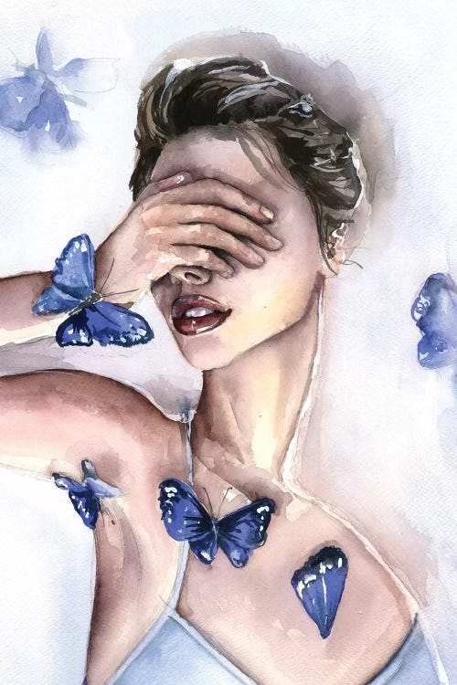 Blue Butterfly by Kira Balan wall art
