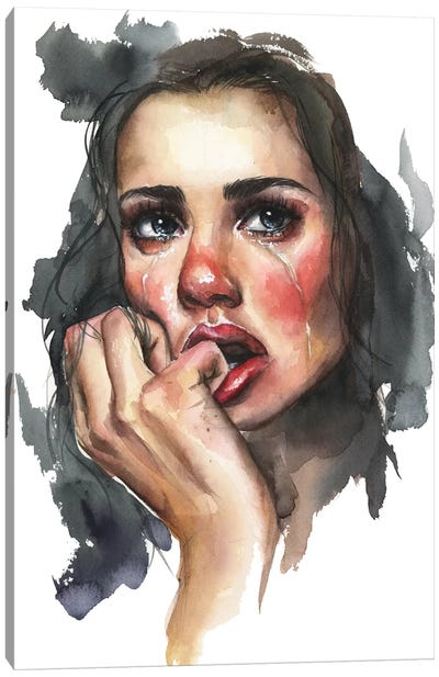 Cry Canvas Art Print - Kira Balan