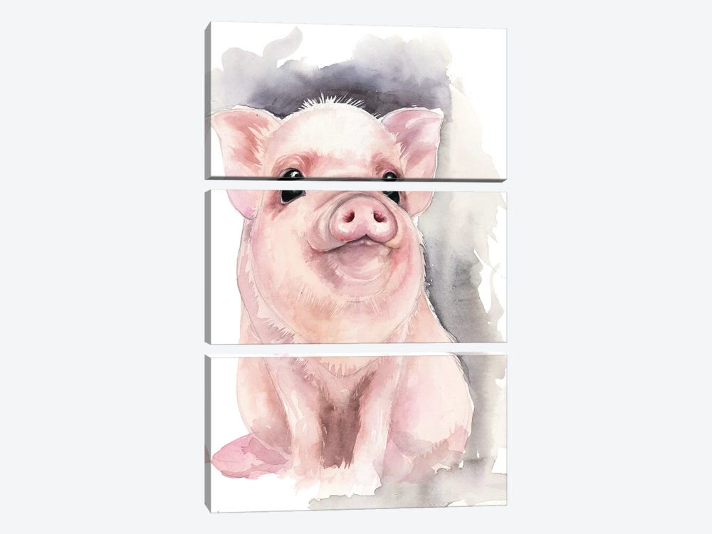 Piggy by Kira Balan 3-piece Art Print