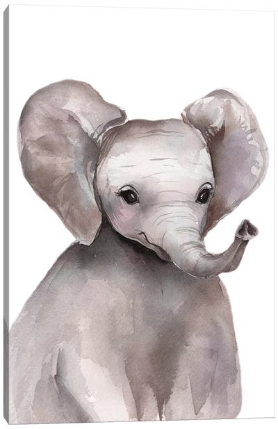 Elephant Canvas Art Print - Kira Balan