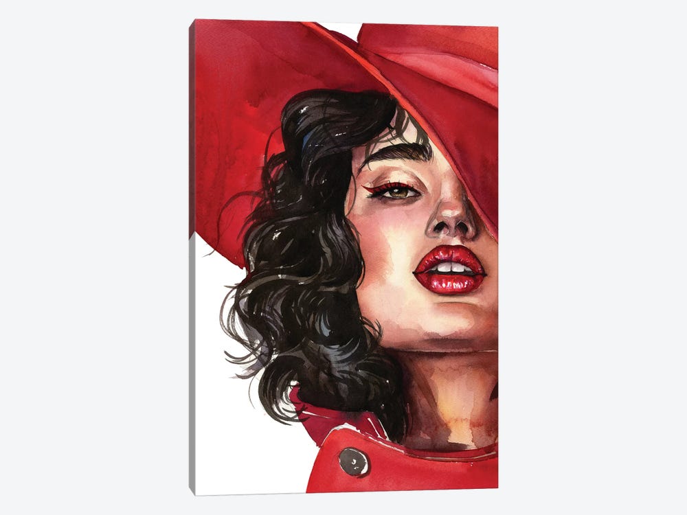 Red I by Kira Balan 1-piece Canvas Print