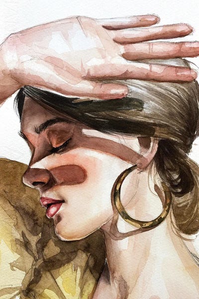 Femme by Kira Balan framed canvas print