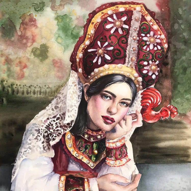 Kokoshnik by Kira Balan wall art