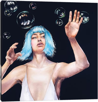 Bubbles Canvas Art Print - Kira Balan