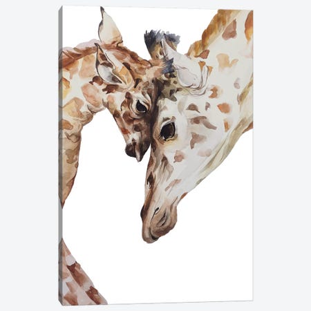 Giraffe Canvas Print #KIB6} by Kira Balan Canvas Artwork
