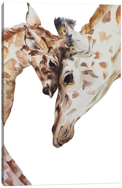 Giraffe Canvas Art Print - Kira Balan
