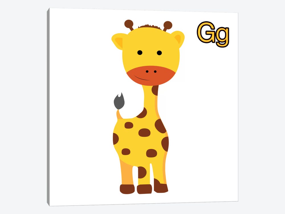 G is for Giraffe by 5by5collective 1-piece Art Print