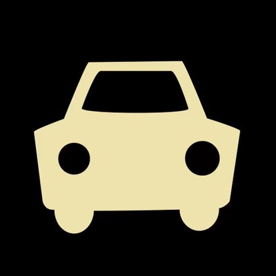 Beep Beep Car by 5by5collective canvas print