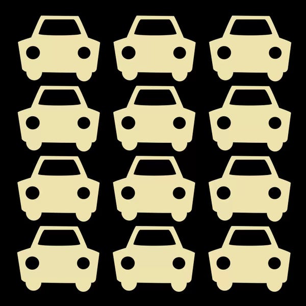 Kids Transportation Art: Beep Beep Cars by 5by5collective