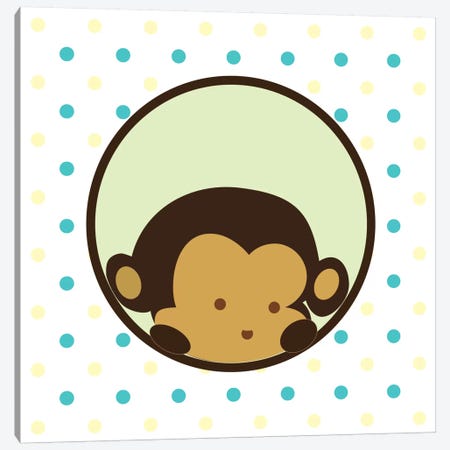 Monkey Face Spots Canvas Print #KID36} by 5by5collective Canvas Artwork