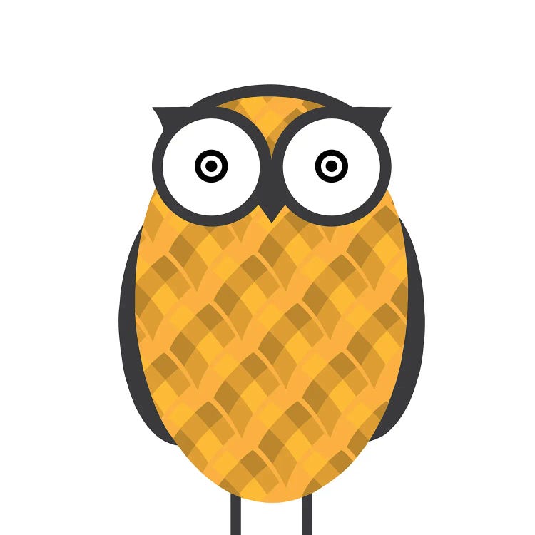 Owl Orange by 5by5collective wall art