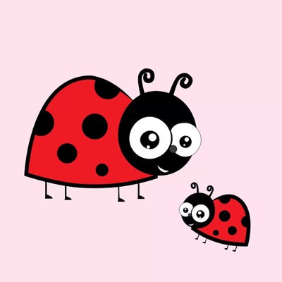 Lady Bug Pink by 5by5collective canvas print