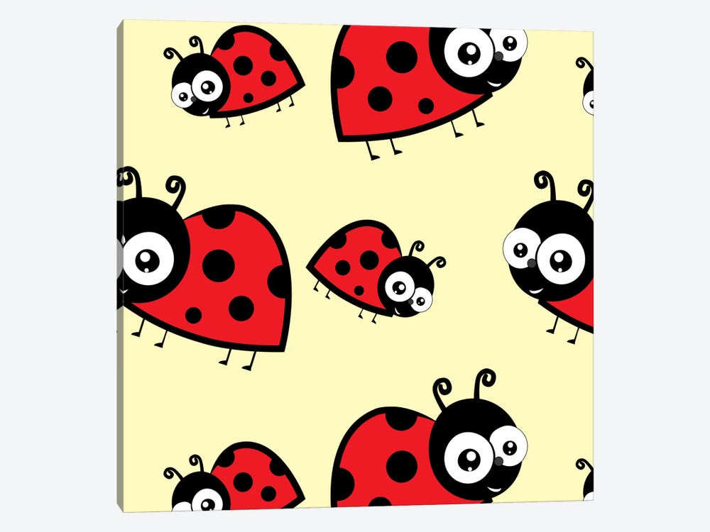 Lady Bug Yellow by 5by5collective 1-piece Art Print