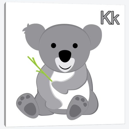 K is for Koala Canvas Print #KID5} by 5by5collective Canvas Artwork