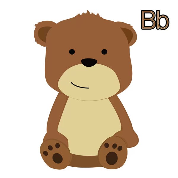 Alphabet: B is for Bear by 5by5collective