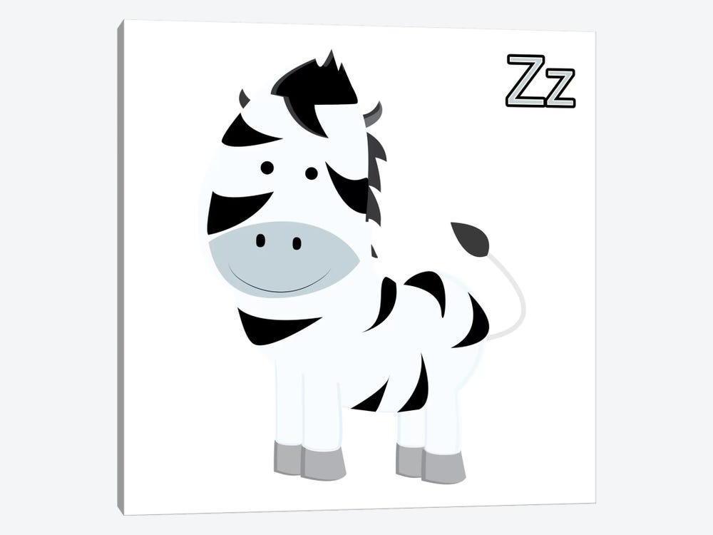 Z is for Zebra by 5by5collective 1-piece Art Print