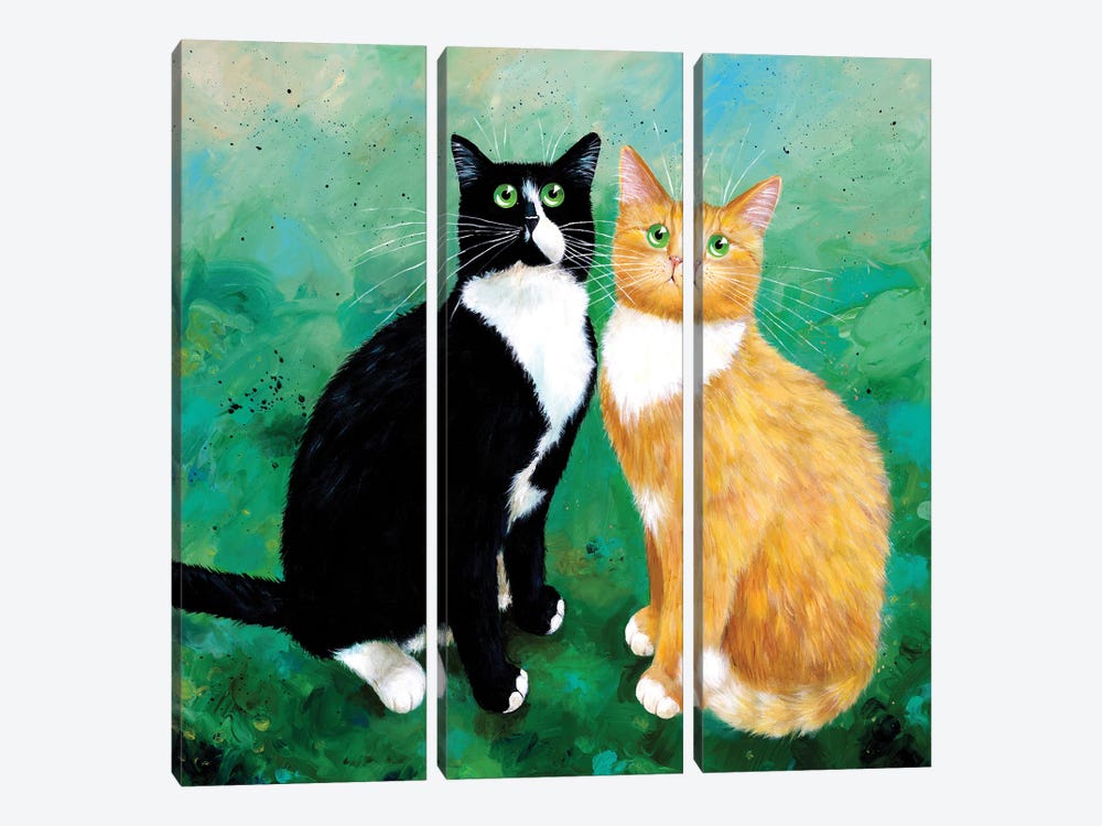 Milo And Archie by Kim Haskins 3-piece Canvas Wall Art