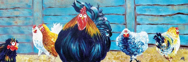 Chickens & Roosters: Cocksure by Kim Haskins