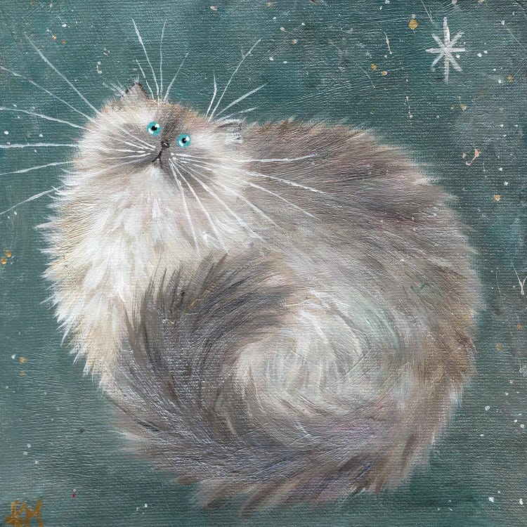 Silverpoint On Teal