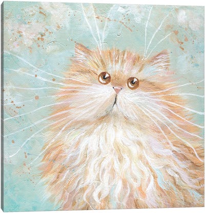 Cherub Canvas Art Print - Cat Art