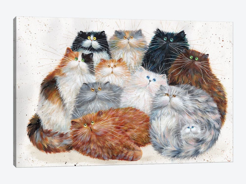 Fluffy Eleven by Kim Haskins 1-piece Canvas Print
