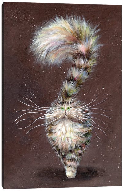 Tabbie Canvas Art Print - Tabby Cat Art