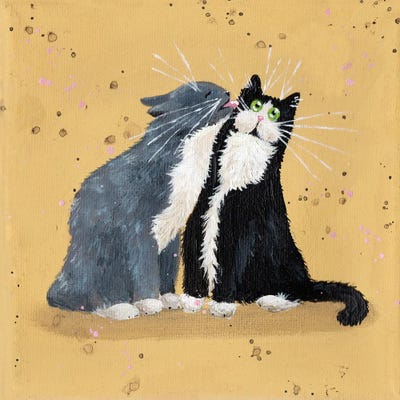 The Kiss by Kim Haskins framed canvas print