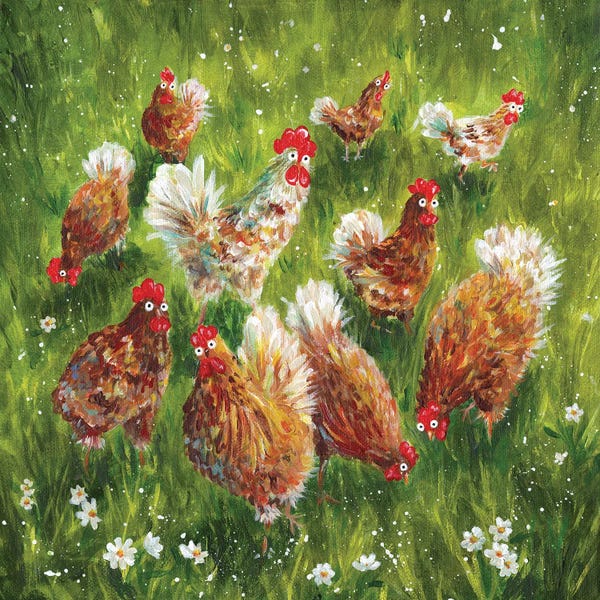 Chickens & Roosters: Picnic Party by Kim Haskins
