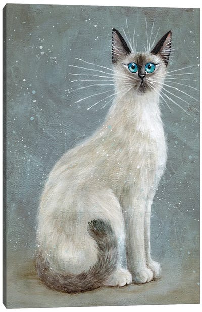 Tonka Canvas Art Print - Siamese Cat Art