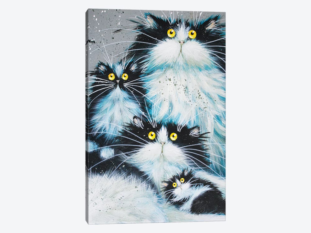 Family Of Fur by Kim Haskins 1-piece Canvas Artwork
