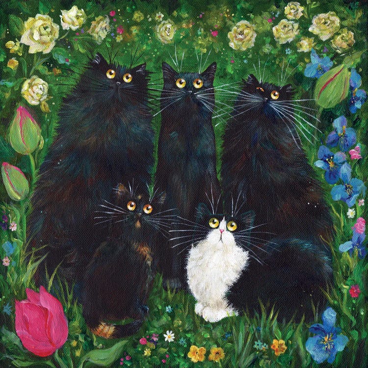 Daisy, Treacle, Lulu, Pepsi, Cripps by Kim Haskins wall art