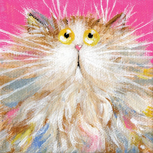 Office Humor: Mini Rainbow On Pink by Kim Haskins