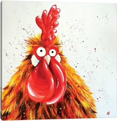 Fernando Canvas Art Print - Chicken & Rooster Art