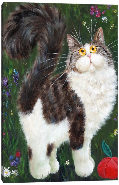 Denny Canvas Art Print - Tabby Cat Art