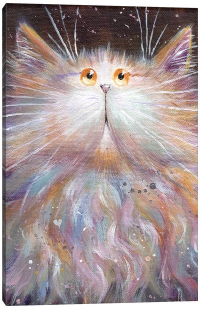 Wish Canvas Art Print - Tabby Cat Art