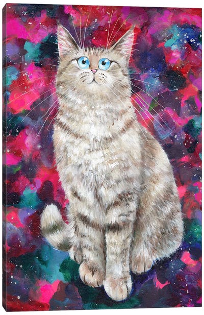 Zoe Canvas Art Print - Tabby Cat Art