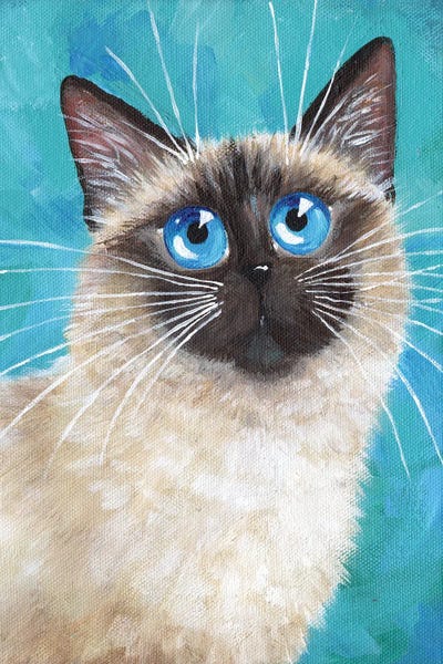 George The Cat by Kim Haskins art print