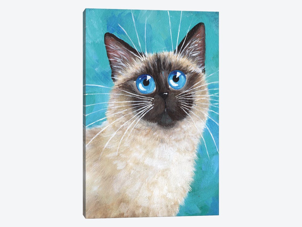 George The Cat by Kim Haskins 1-piece Canvas Print