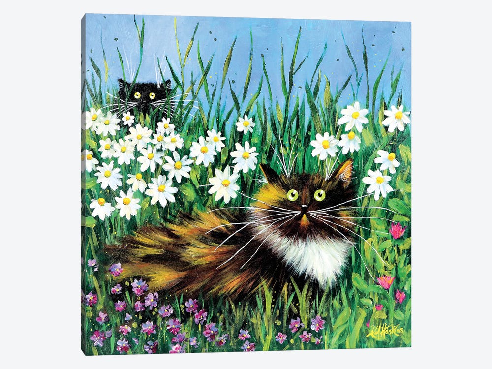 Flower Prowlers by Kim Haskins 1-piece Canvas Artwork