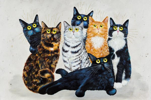 Fine Art Print: Ashdown Cats by Kim Haskins