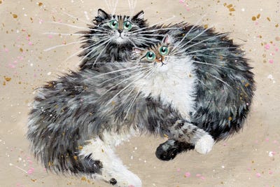 Lucy And Lola by Kim Haskins framed canvas print