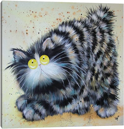 Foss Canvas Art Print - Cat Art