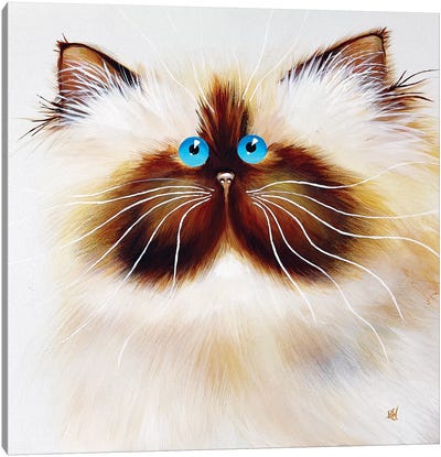 Gertrude Canvas Art Print - Cat Art