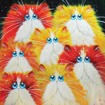 Gingerama by Kim Haskins framed canvas print