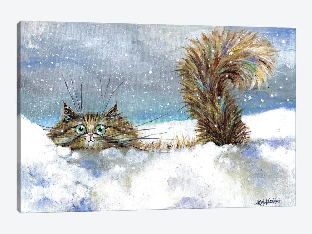 In A Flurry by Kim Haskins 1-piece Canvas Art Print