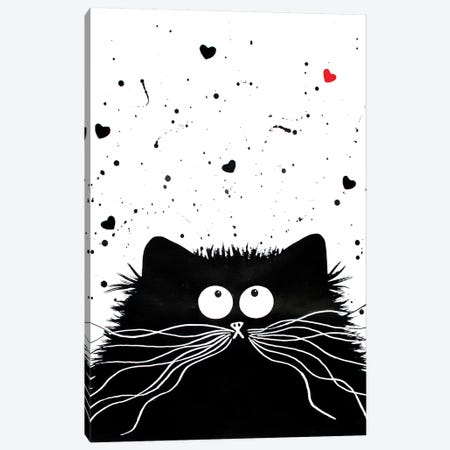 Loving Feline Canvas Print #KIH38} by Kim Haskins Art Print
