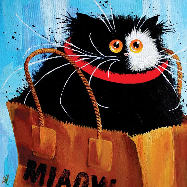 Miaowbag by Kim Haskins wall art