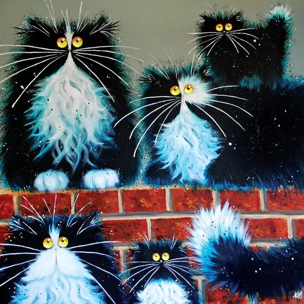 Tuxedo Cats: Wall For Cats by Kim Haskins
