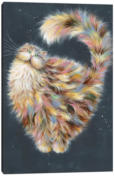 Patapoufette Canvas Art Print - Cat Art